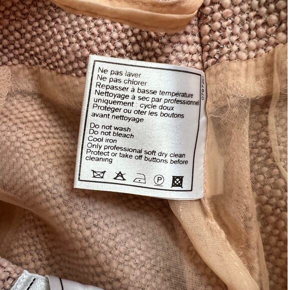 Chanel Pink Tweed Knee-Length WoolcSkirt, M/US6/FR38 - Picture 11 of 16